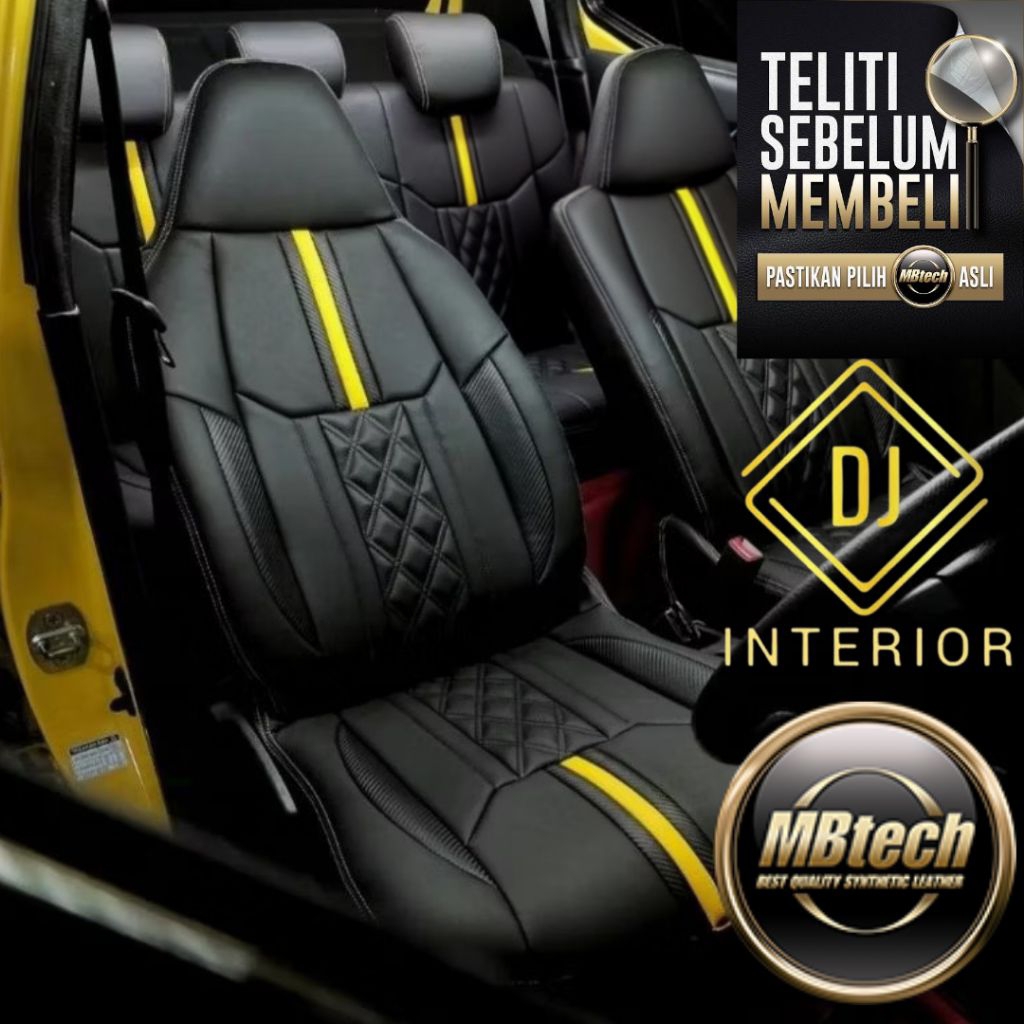 sarung jok mbtech mobil sigra calya full set depan tengah belakang
