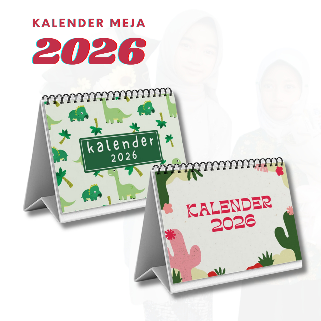 

Kalender 2026/ Kalender 2026 Meja Sekolah Dan Kantor / Kalender A6 Spiral