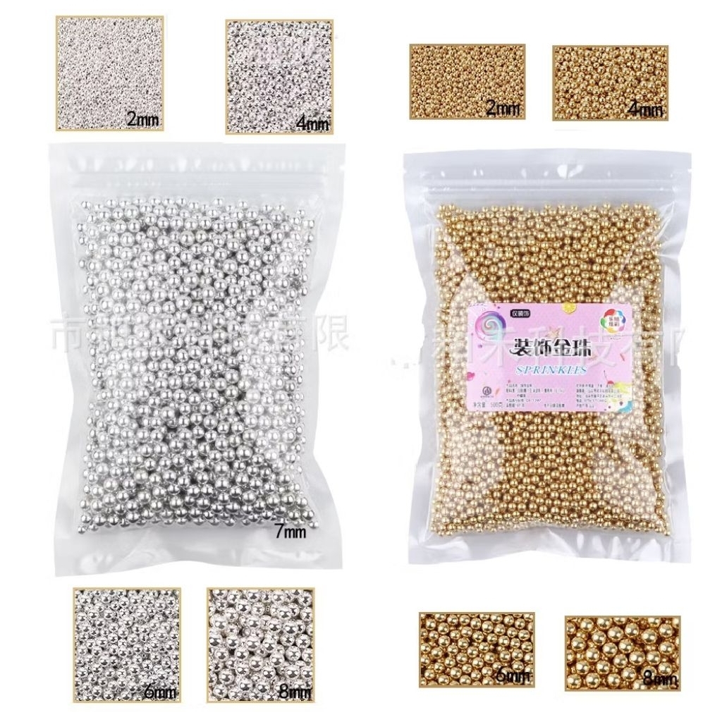 

EDIBLE SPRINKLE MUTIARA // SPRINKLE MUTIARA PEARL KUE - PER 25 GR // EDIBLE PEARL SILVER GOLD WHITE