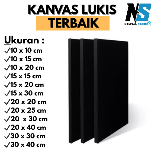 

kanvas lukis hitam 10x10-30x40