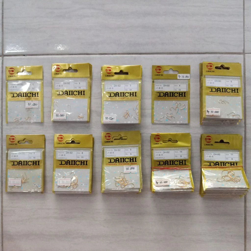 Daiichi Mata Kail Pancing Legendaris Kuat Anti Mocel type DH 17 Dh 54 DH 90 DH 92 original