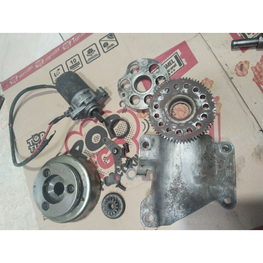 DOUBLE STATER FIZ R GIGI PENGHANTAR FIZ R FORCE ORIGINAL DINAMO SET SATU SET LENGKAP GARANSI