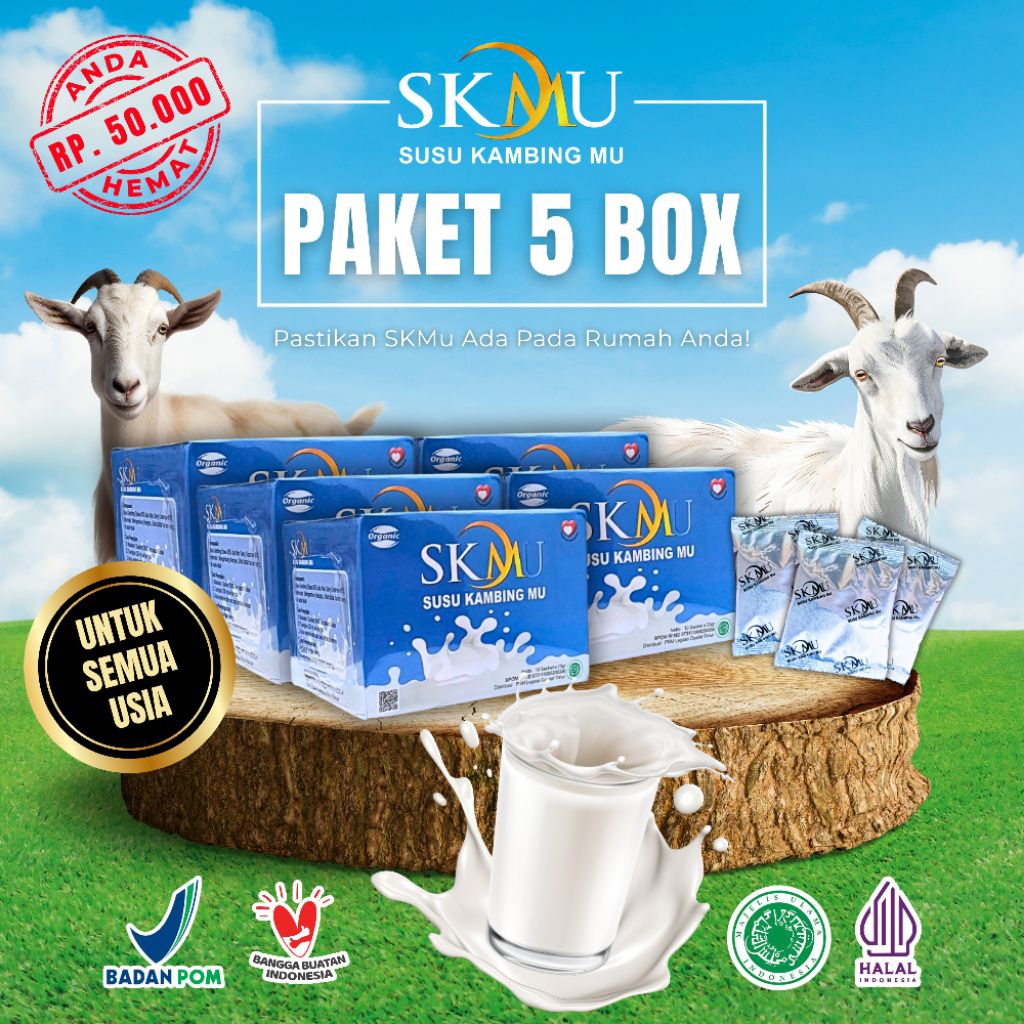 

Paket Hemat SKMu Susu Kambing Organik Muhammadiyah 5 Box