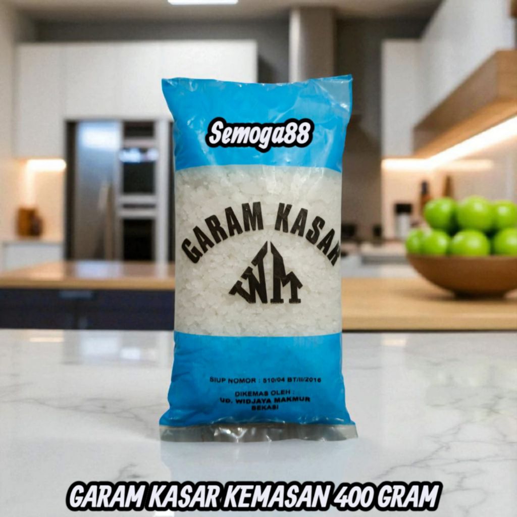 

GARAM KROSOK CAP WM KEMASAN 400 GRAM / GARAM / GAREM / GARAM KASAR