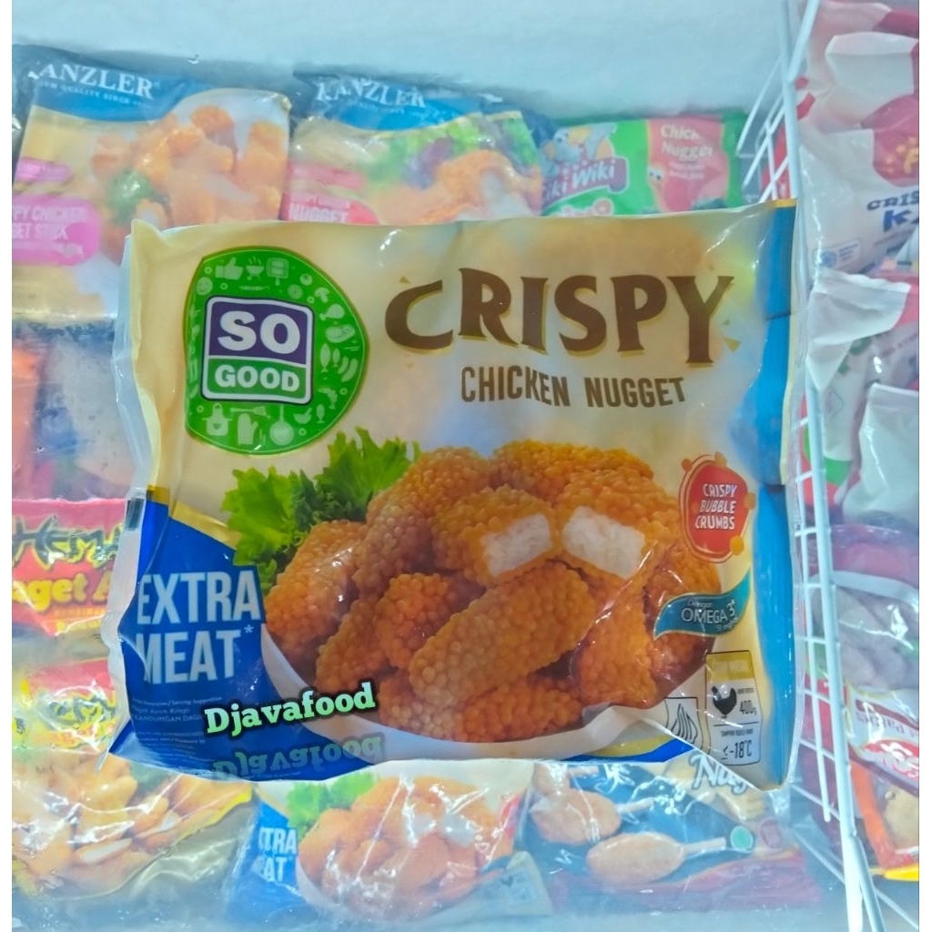 

so good chiken nugget crispy sogood nuget bubble 400gr