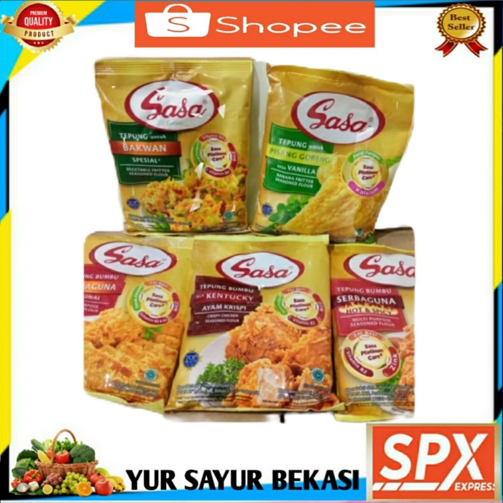 

Aneka Tepung Bumbu Sasa ( 1 bks) ).