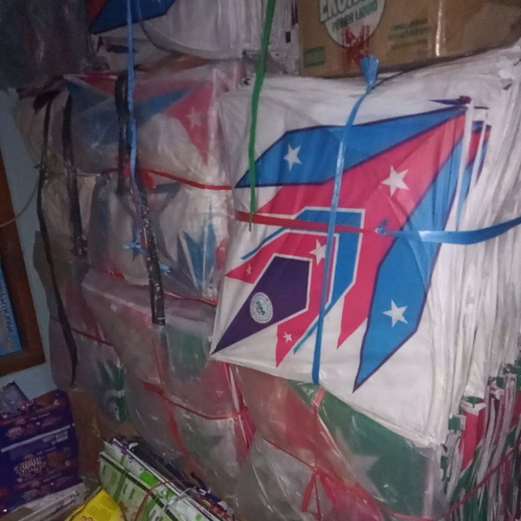 Layangan Kertas Sablon ( isi 50  pcs + bonus) Kualitas Super