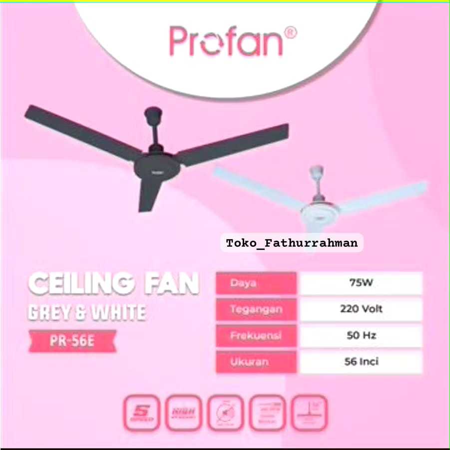 BATAM - Profan - Ceiling Fan Profan 56" PR-56E / Kipas Angin Gantung Profan PR 56E