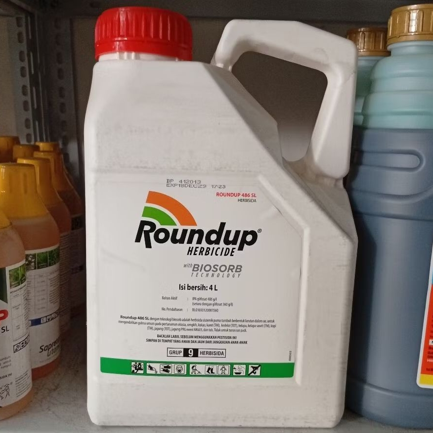 herbisida roundup 4 liter kemasan pabrik