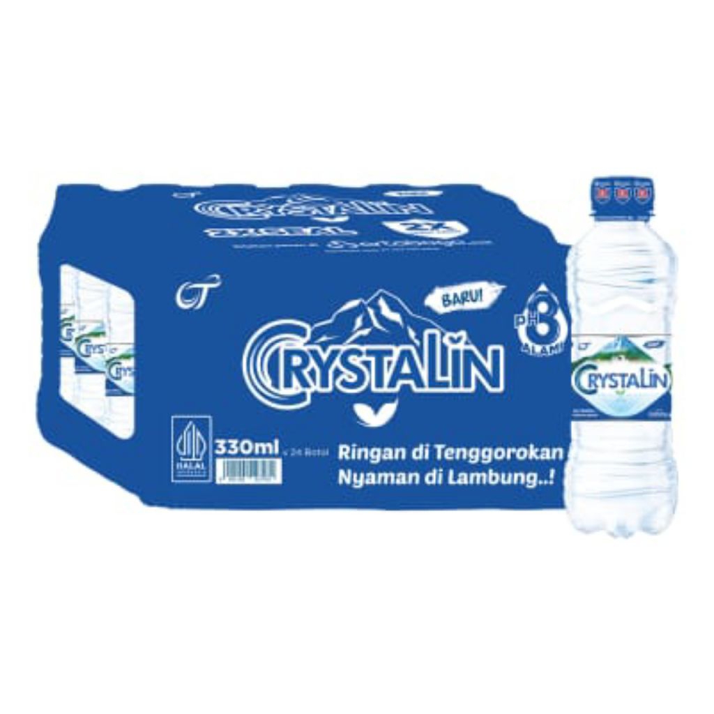 

Crystalin 330ml-1 pack isi 24 botol
