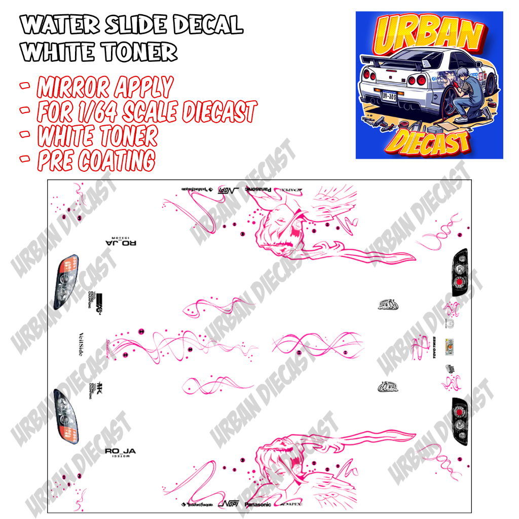 Decal hot wheels s2000 graphic remix FF suki
