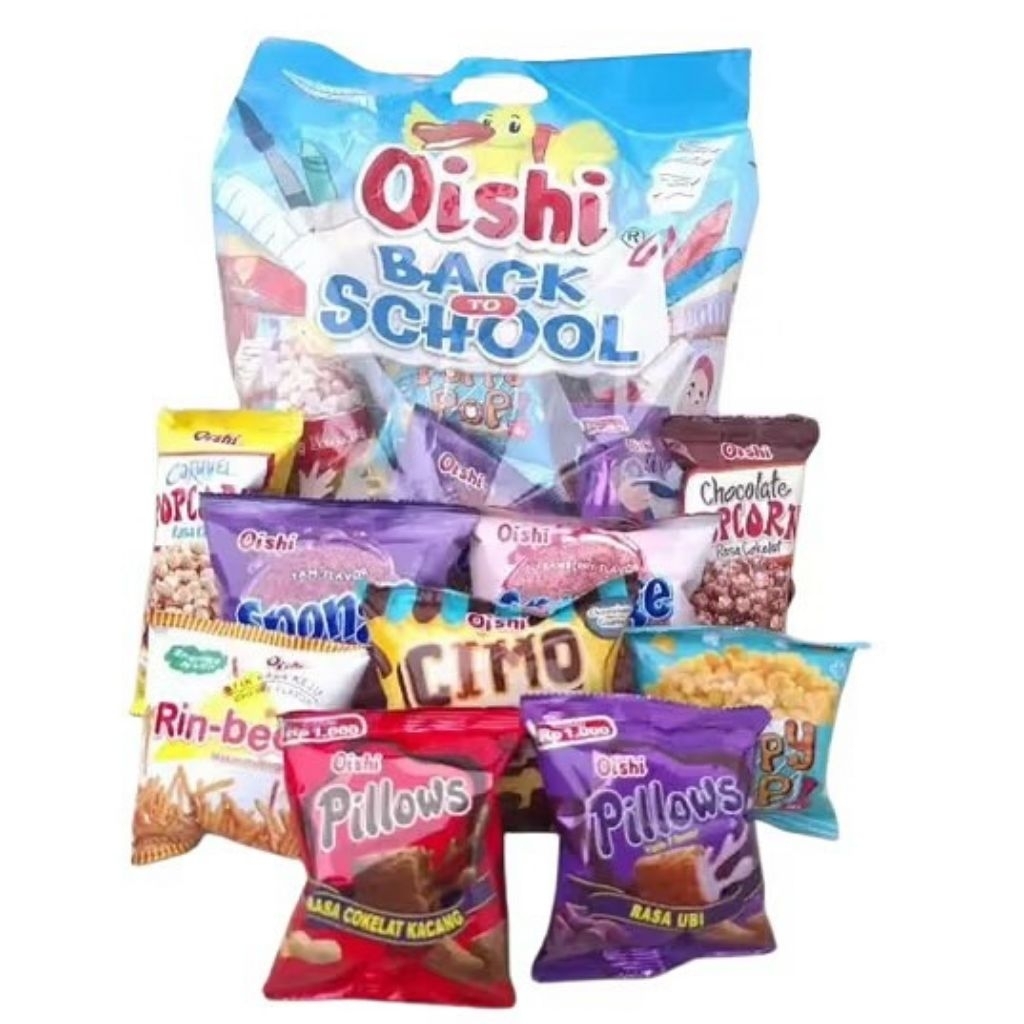 

[9pcs] OISHI BACK TO SCHOOL/jajanan/snack/chiki