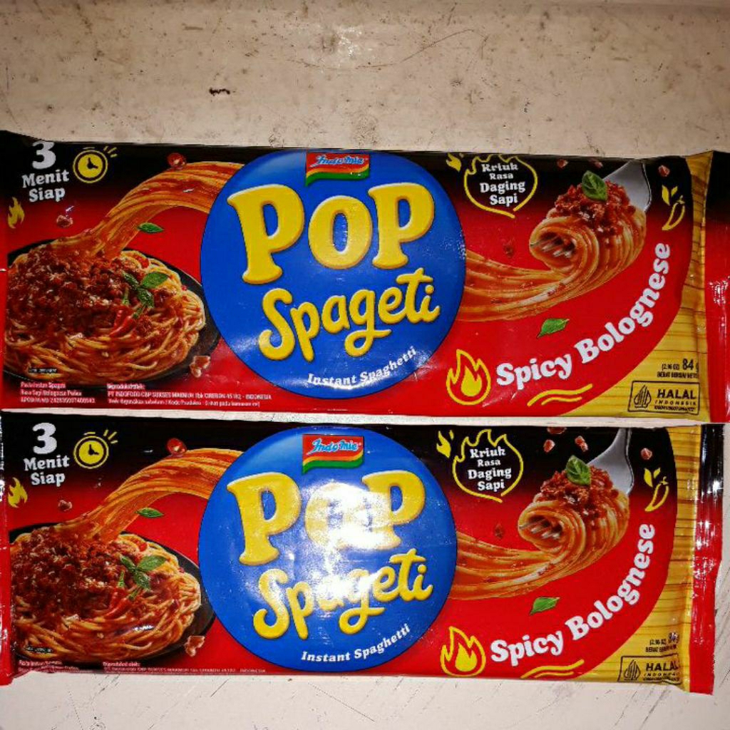 

Indomie pop spageti spicy bolognese 80 gram
