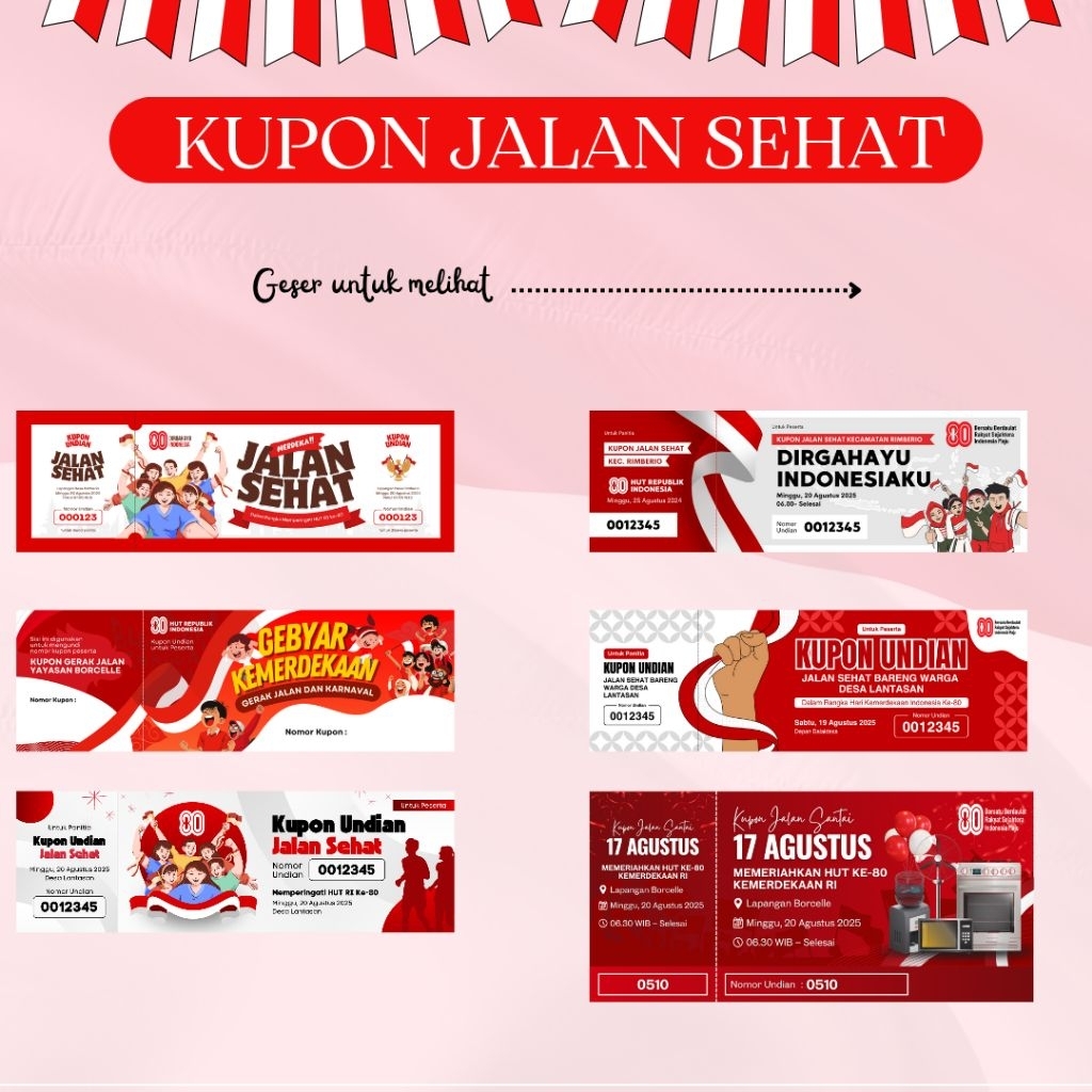 

KUPON PERLOMBAAN JALAN SEHAT 17 AGUSTUSAN