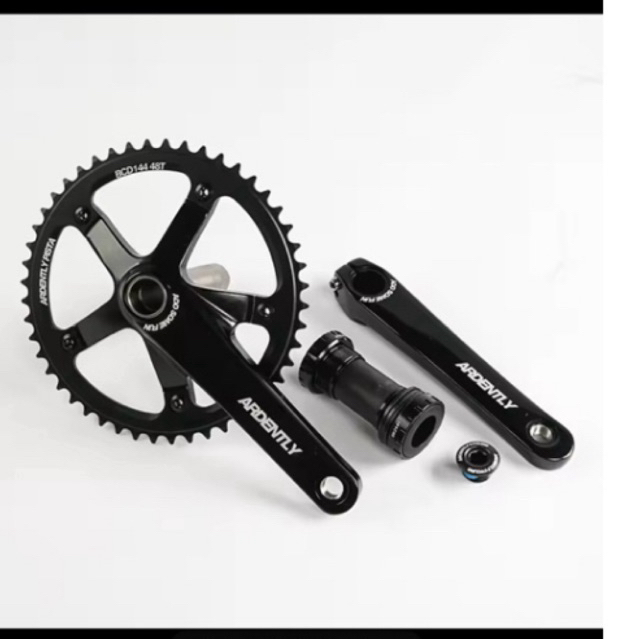 Crankset ardently basic HT2 hollowtech bcd144 48t fixie single speed