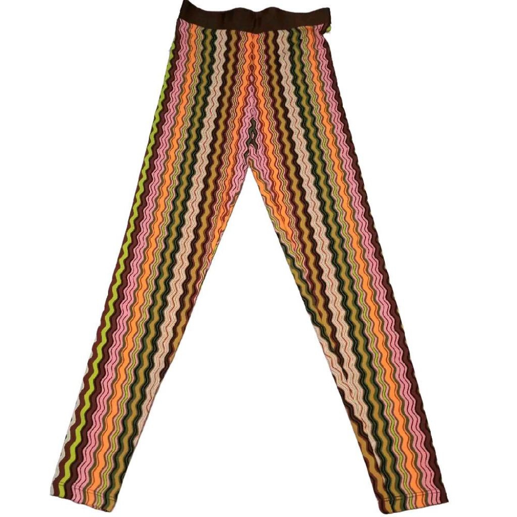 Legging Lycra Stretch Spandex Lykers & Lyra Motif Zigzag