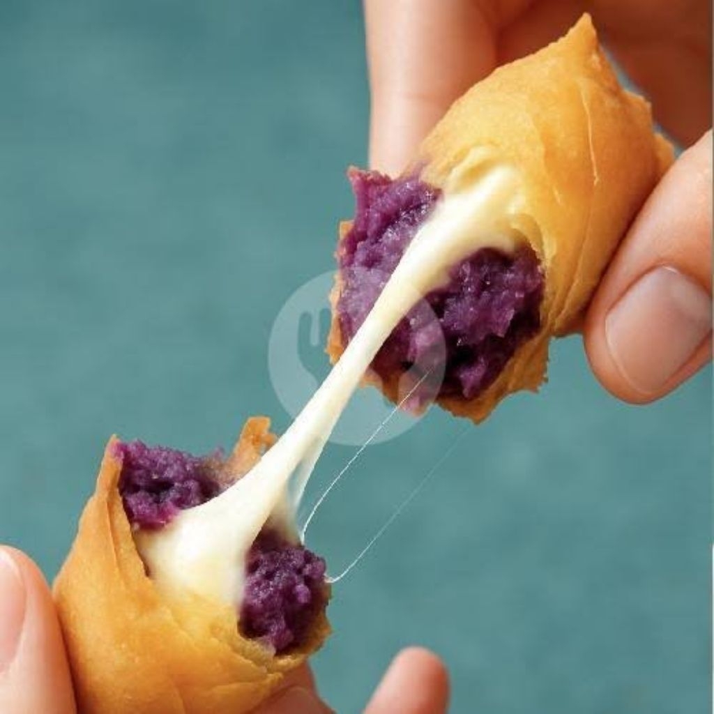 

Frozen lumpia ubi ungu mozarella