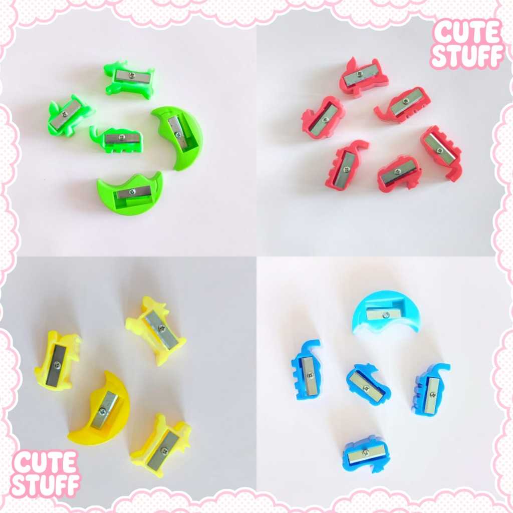

❤️CS❤️ Rautan Pensil serutan Lucu Karakter Hewan acak warna warni Pencil Sharpener Cute