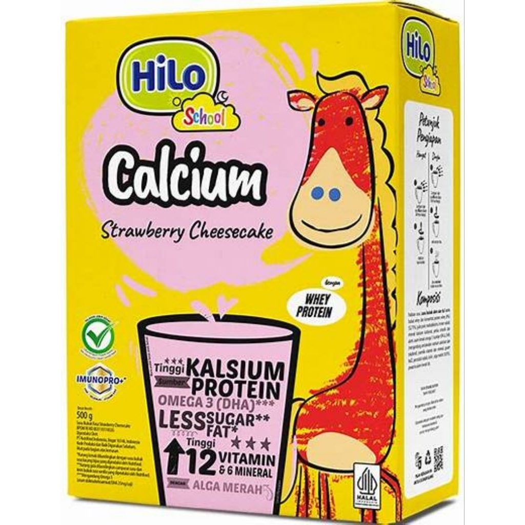 

Hilo School Strawberry Cheese Dus 500g 1dus isi 12pcs