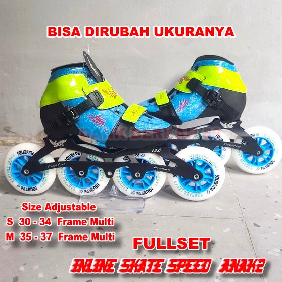 Sepatu Roda Speed Anak FULLSET Inline Skate Speed  Kids  Sepatu Roda Speed Adjustable