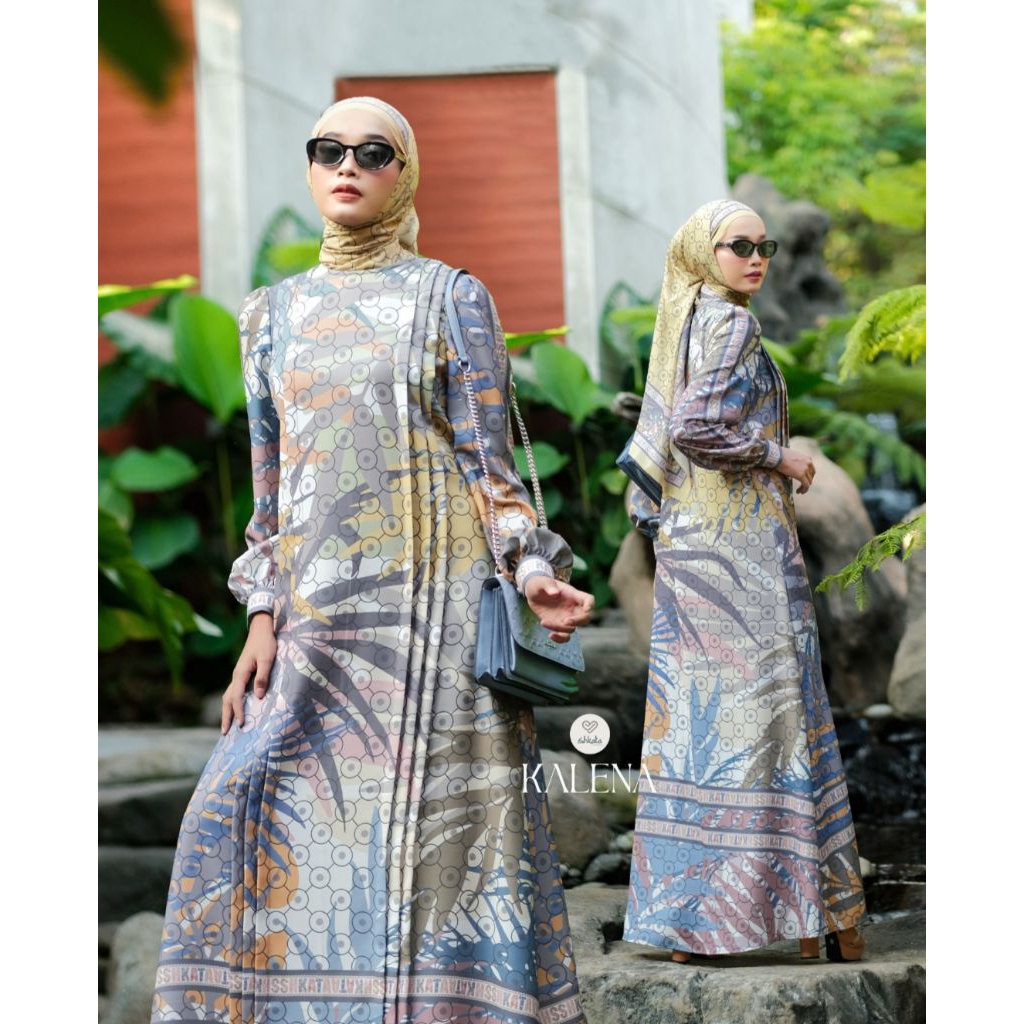 DRESS HIJAB PRINTING KALENA BY SHKATA ORI