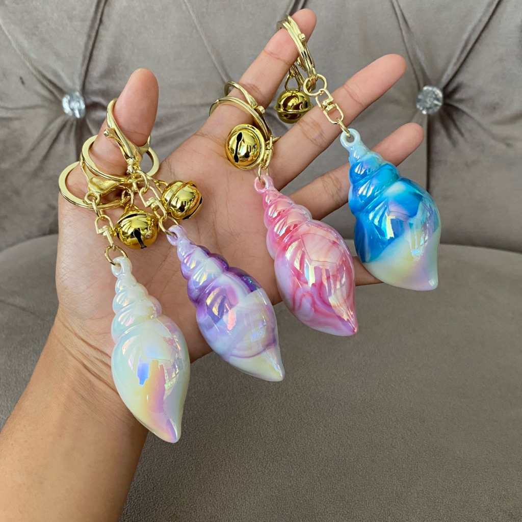 Gantungan Kunci Keong Aesthetic | Gantungan Tas Keong | Gantungan Serbaguna | Keychain Biota Laut | 