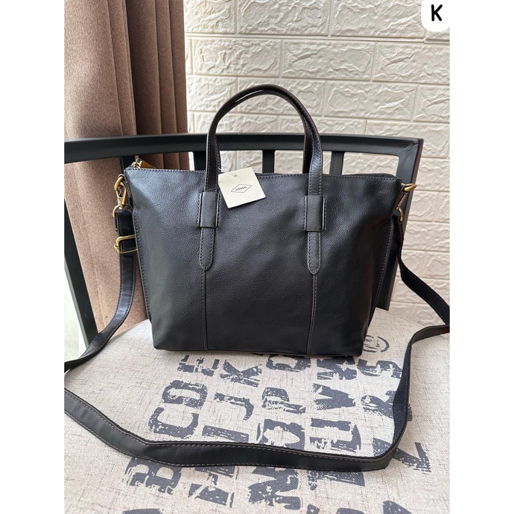 tasFOSSIL Skylar satchel black mt