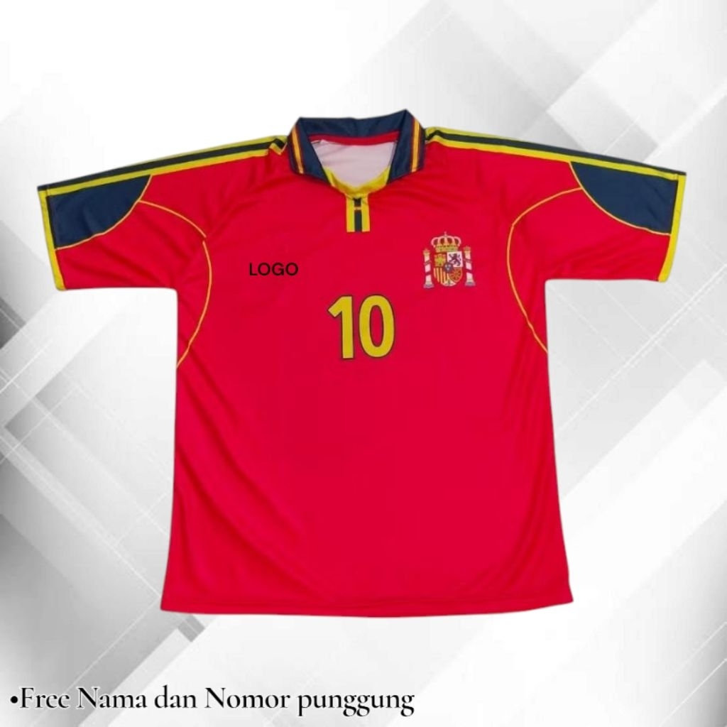 Jersey Spanyol Retro 2000 Full Printing