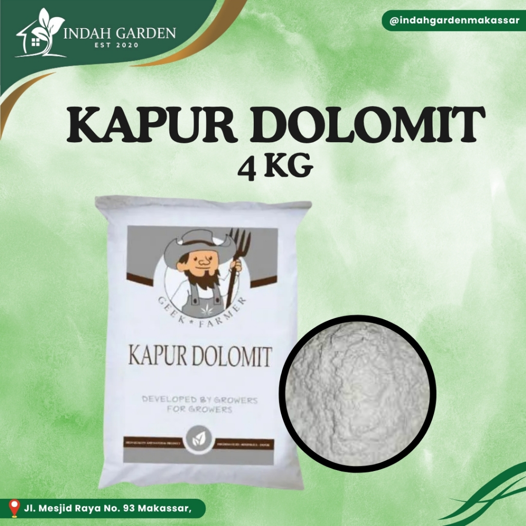 Pupuk Kapur Pertanian Dolomit Premium (Geek Farmer)