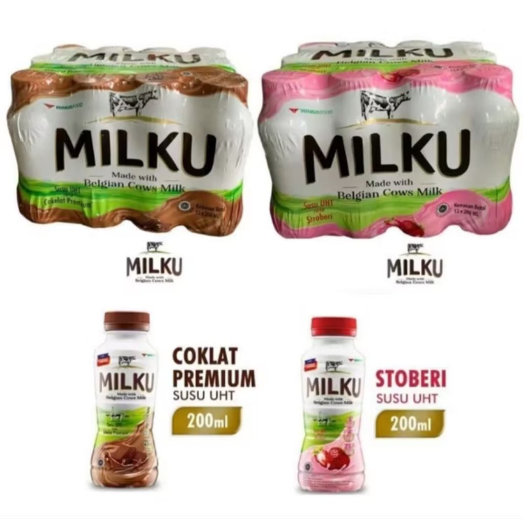 

Milku Susu Botol UHT (200ml) 12 Botol