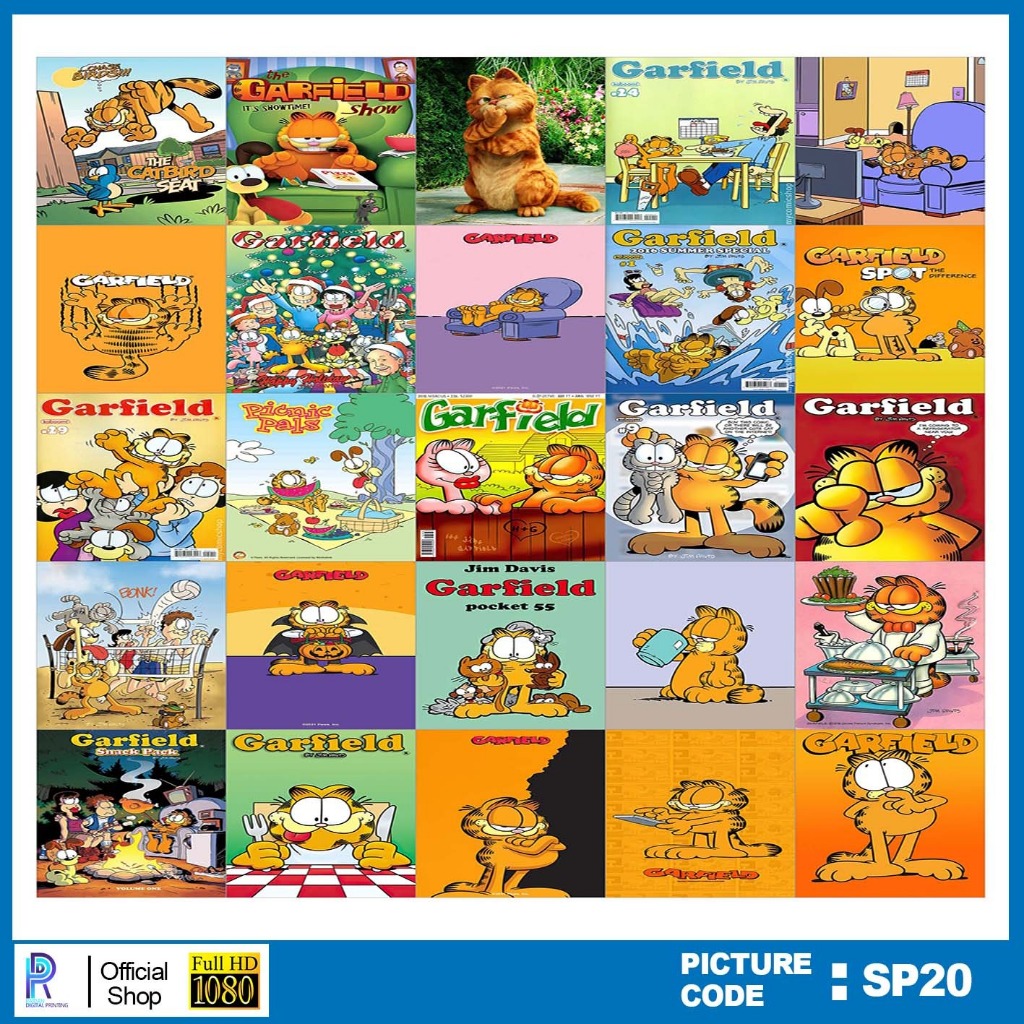 

STIKER GARFIELD , STICKER GARFIELD , PAKET STIKER GARFIELD PER 25 PCS , KODE SP20