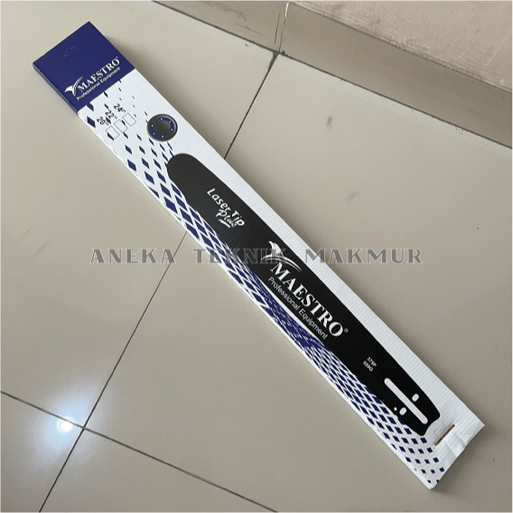 Guide Bar MAESTRO 22" 38T Laser Sparepart untuk Mesin Potong Kayu Gergaji Pohon Senso Sinso