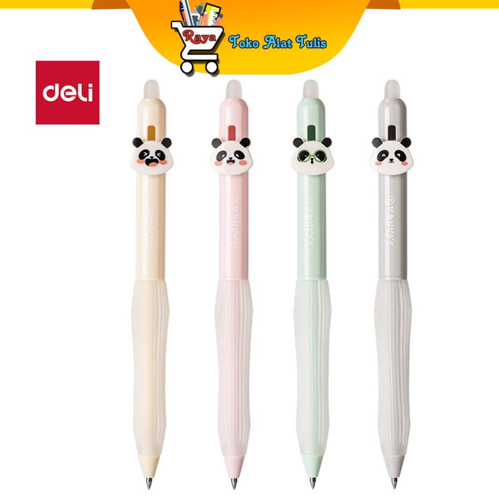 

Deli Pensil Gel Erasable 0.5mm SA290 dengan Desain Panda Lucu dan Warna Cerah untuk Penggunaan Sehari-hari