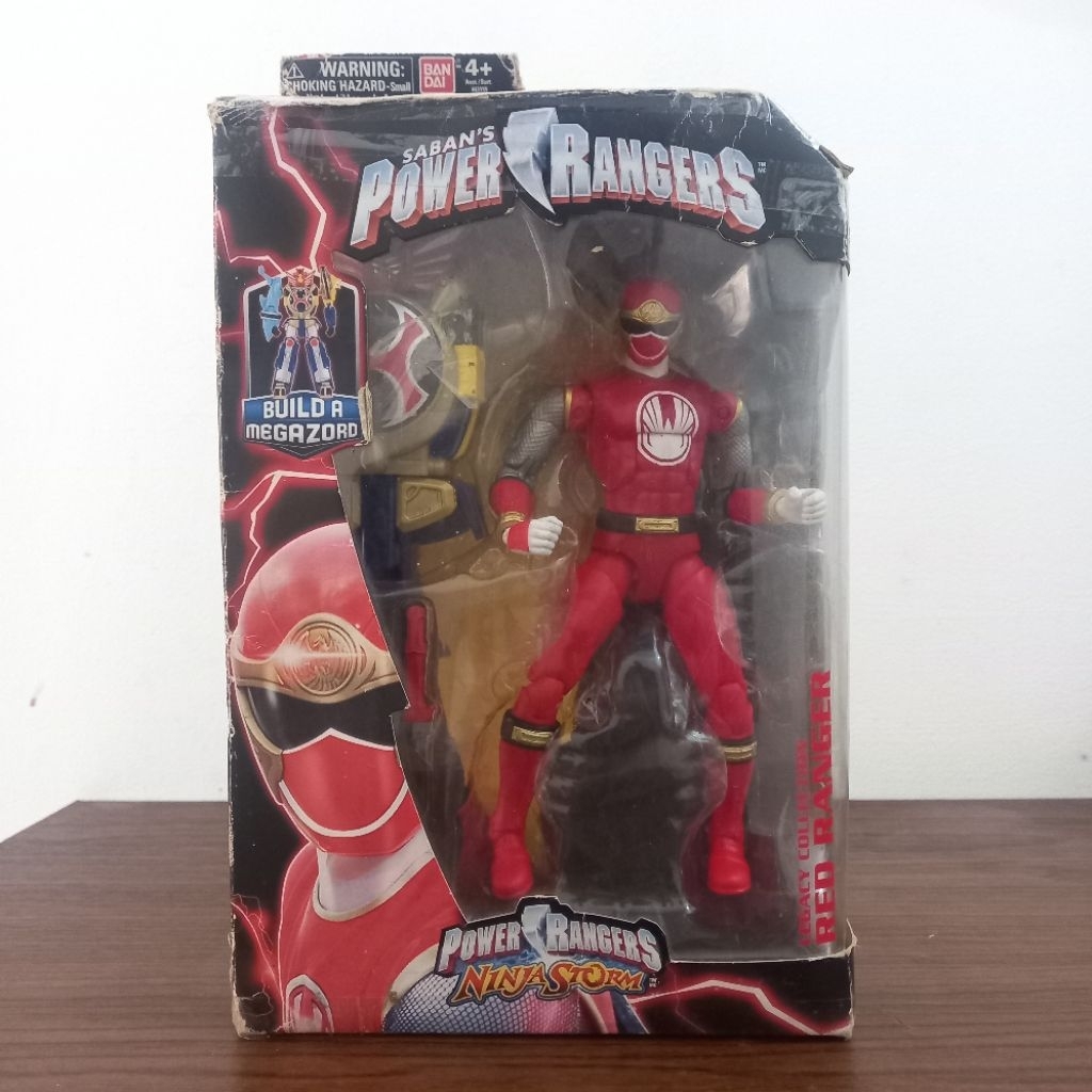 Power Rangers Ninja Storm Legacy Build A Megazord red Ranger Action Figure