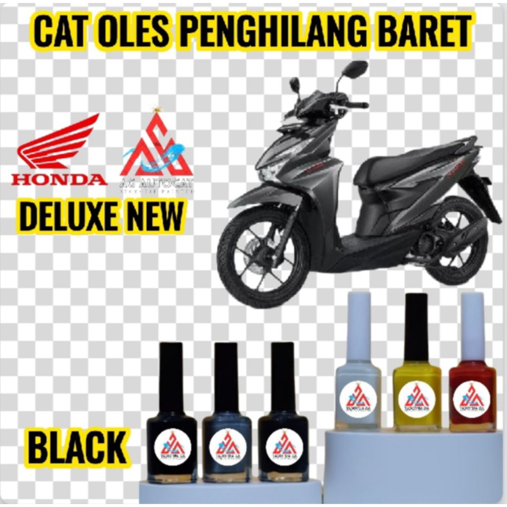CAT OLES PENGHILANG BARET MOTOR HONDA BEAT DELUXE NEW HITAM BLACK TERMURAH