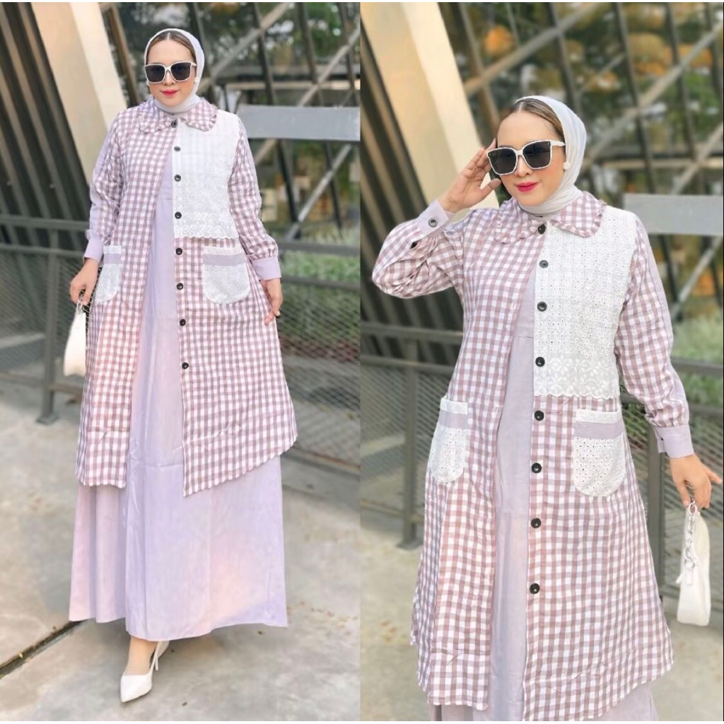 promo gamis stelan auter/gamis new oz/gamis mza/set mza/dress mza/midi dress shaqueenara/midi dress 