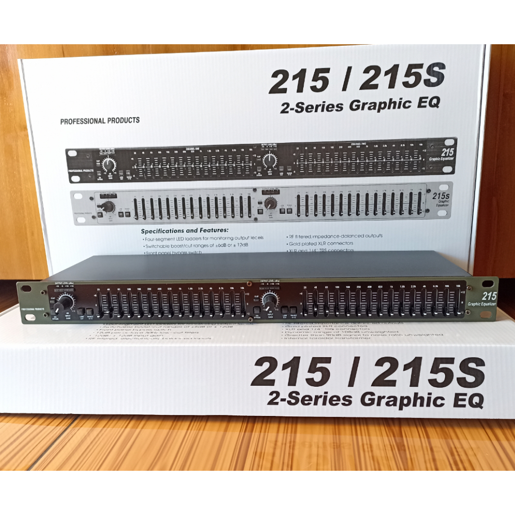 equalizer equaliser model dbx 215 / 131 original / equalizer model dbx 215 2-series graphic equalize