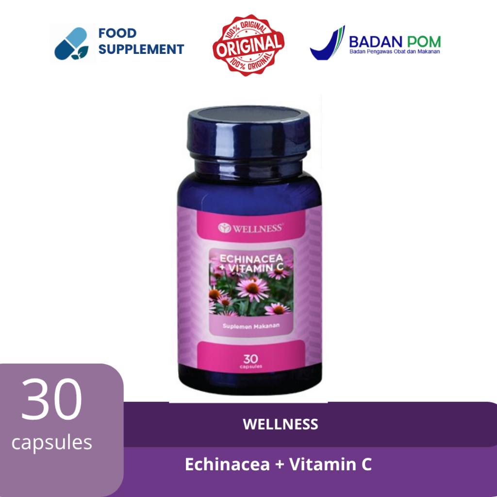 Wellness Echinacea + Vitamin C - 30 Capsules