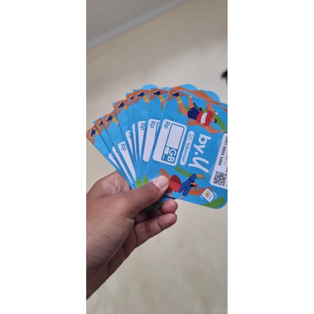 Kartu Perdana Simcard By U Telkomsel Aktif  Untuk GPS Tracker