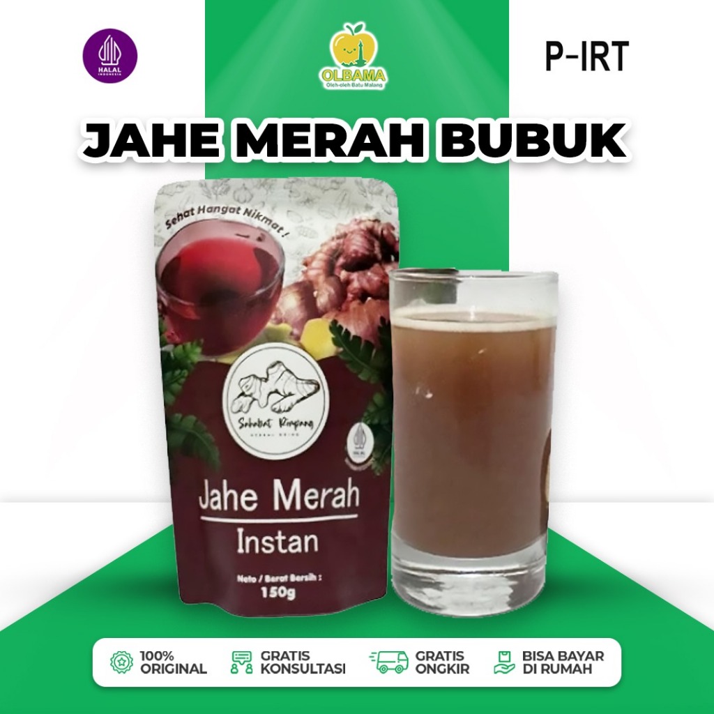 

Jahe Merah Instan Bubuk Oleh Oleh Khas Batu Malang | Minuman Herbal Asli 100% Tanpa Campuran