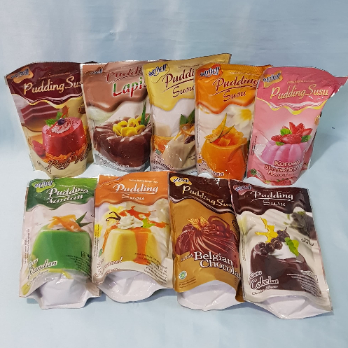 

Nutrijell Pudding susu Mangga/ Vanila/ Chocolate/ Korean Strawberry/ Pandan/ Lapis/ Karamel 145g dll
