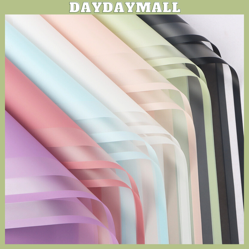 

Kertas Buket Double Line Frame Warna Cellophane Flower Wrapping 6110