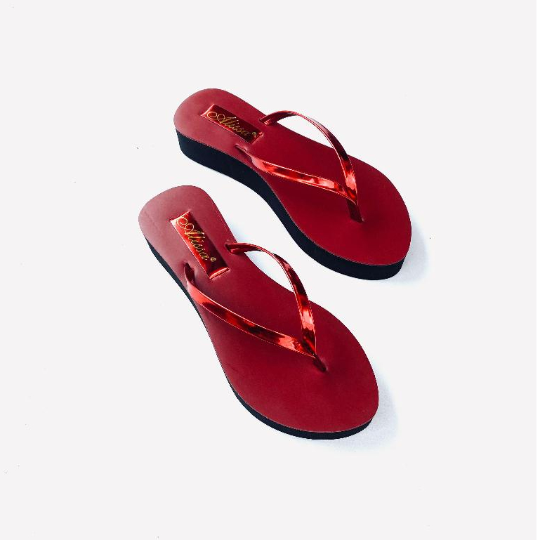 Sandal Karet wedges wanita Tinggi 5 CM - Sandal wedges Tali Manohara