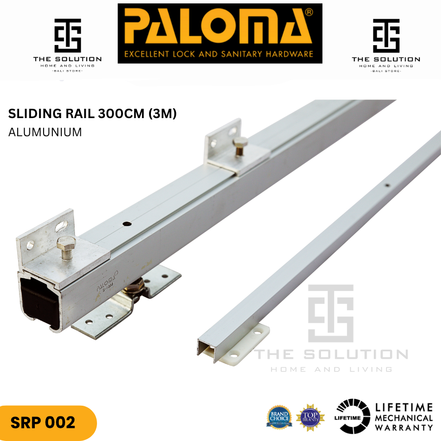 Sliding Rel Pintu Sliding PALOMA SRP 002 3 Meter 300CM  S-1000 NA Sliding Rail Rel Pintu Geser 1 PIN