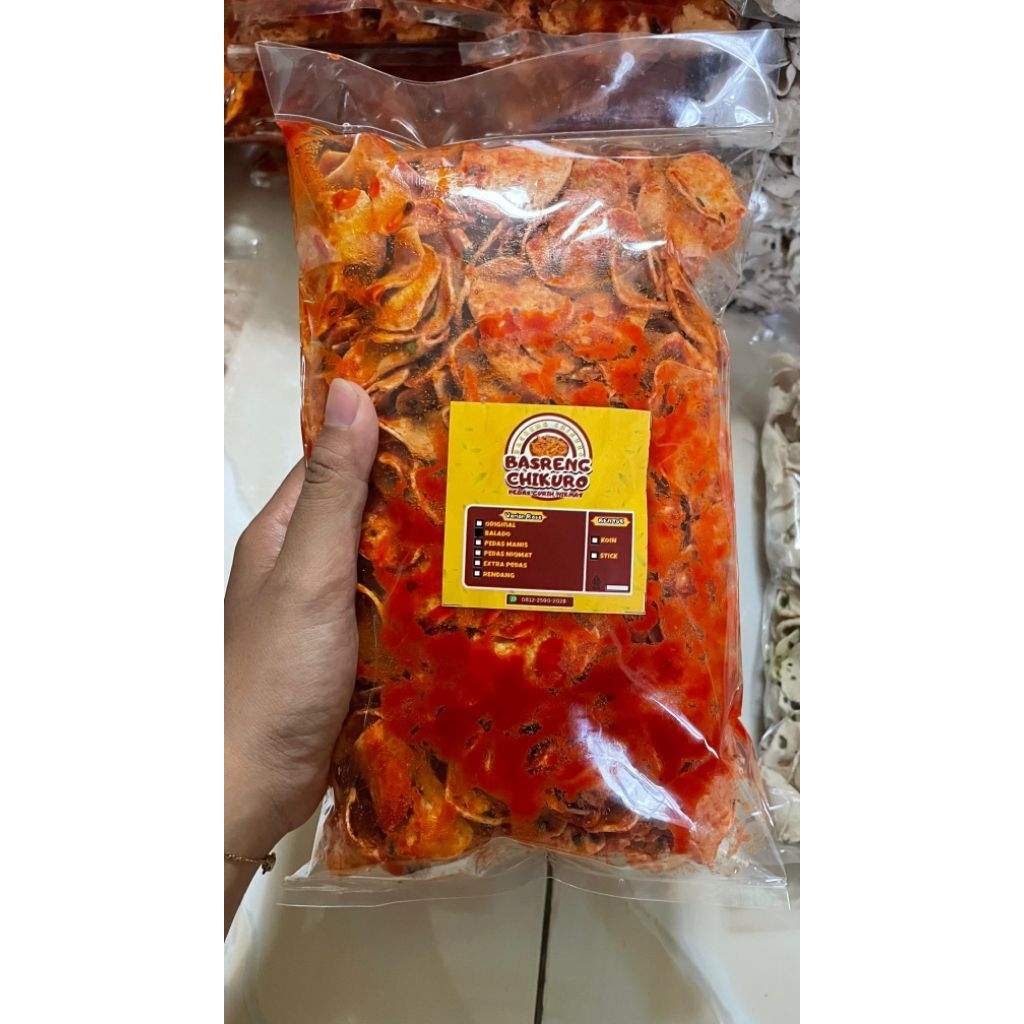 

basreng viral bumbu balado x original basah daun jeruk