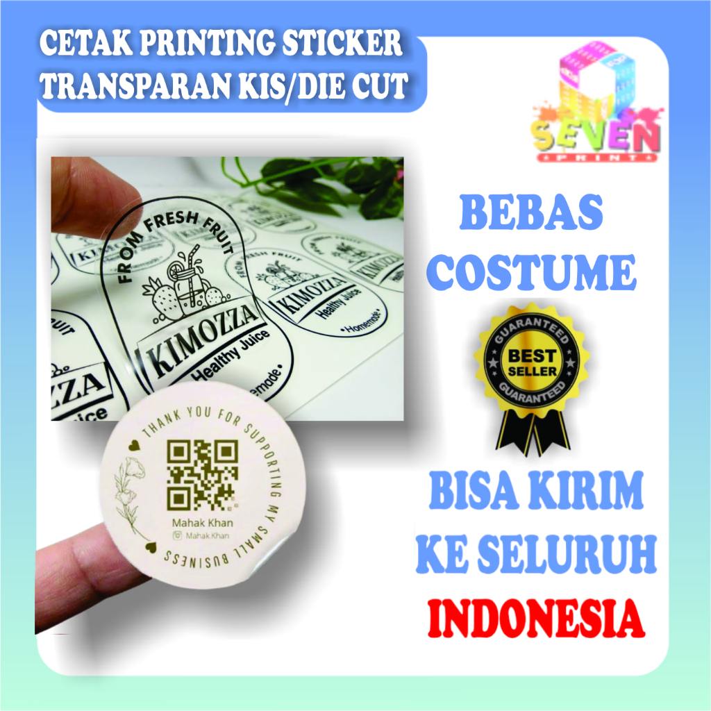 

JASA PEMBUATAN CETAK STICKER TRANSPARAN KIS CUT