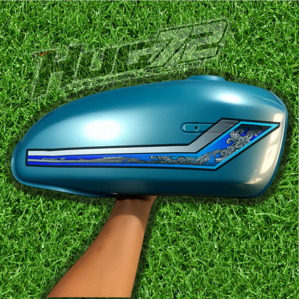 02 STICKER STRIPING MOTOR CB 100 - STICKER STRIPING MOTOR CB 100 PREMIUM GRAFIK