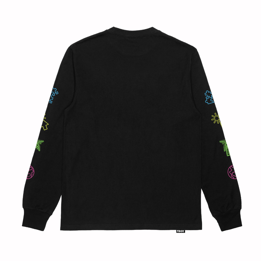 Troy Company Longsleeve Tshirt Black Limitless - Kaos Hitam Lengan Panjang LS 3203