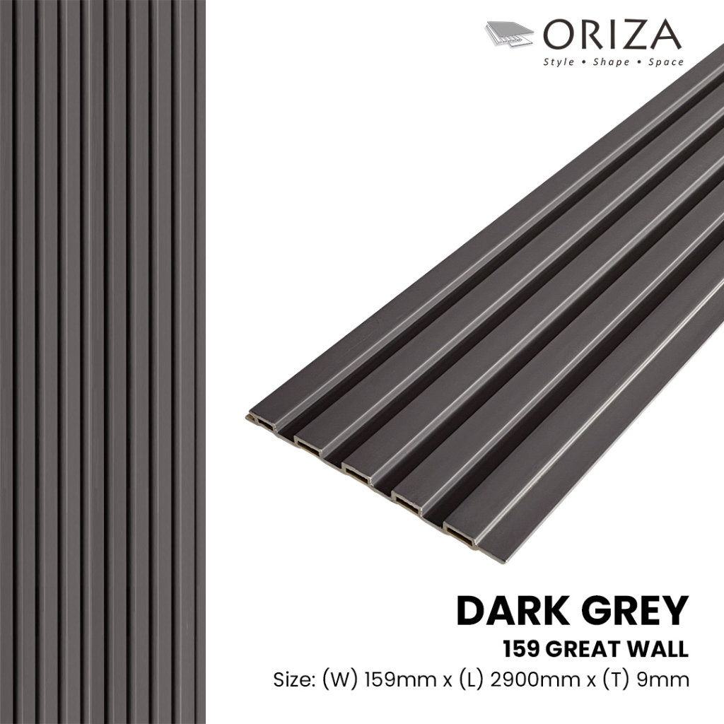 Oriza Wall Panel WPC 159 Great Wall - Dark Grey