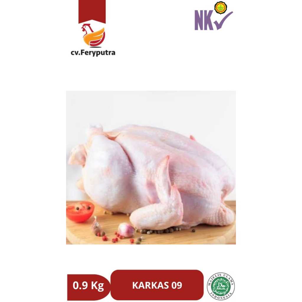 

Ayam Karkas Broiler 0,9 Kg Ayam Frozen Segar